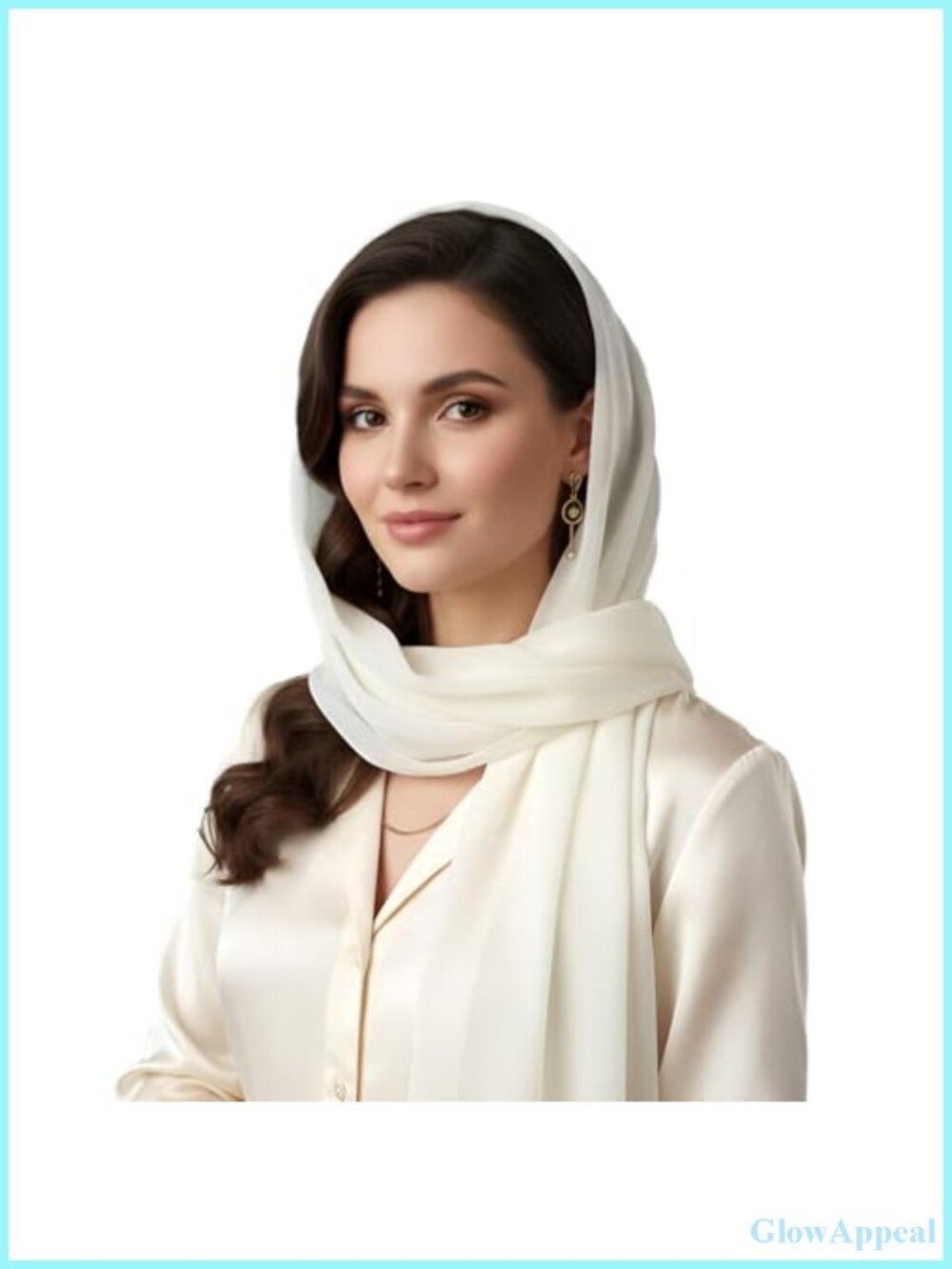 Silk Feel Chiffon Sheer Lightweight Scarf - Neck Head Hair Wrap